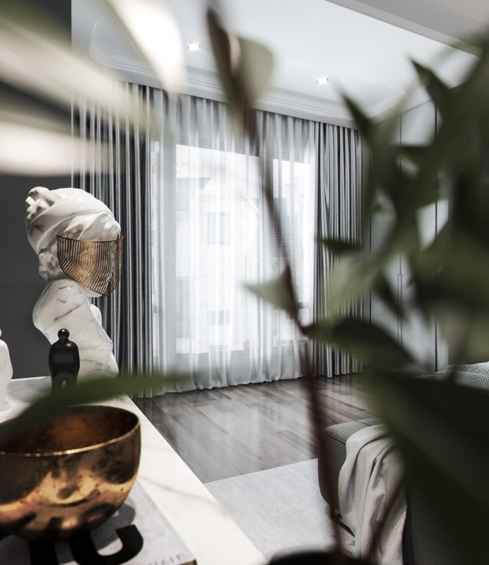 Оформление квартиры в темных тонах