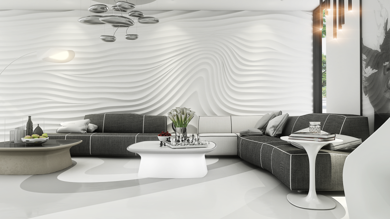 Оформление в черно-белых тонах