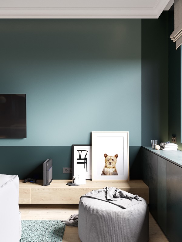 Современная квартира в приятной цветовой гамме с ноткой скандинавского настроения