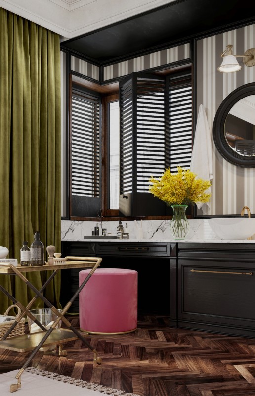 Винтажная ванная комната Винтажная ванная комната