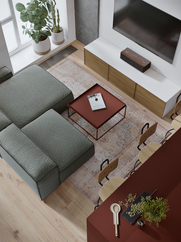 Акцент на красном