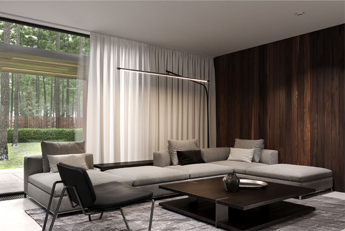 Интерьер дома в лесу под Киевом