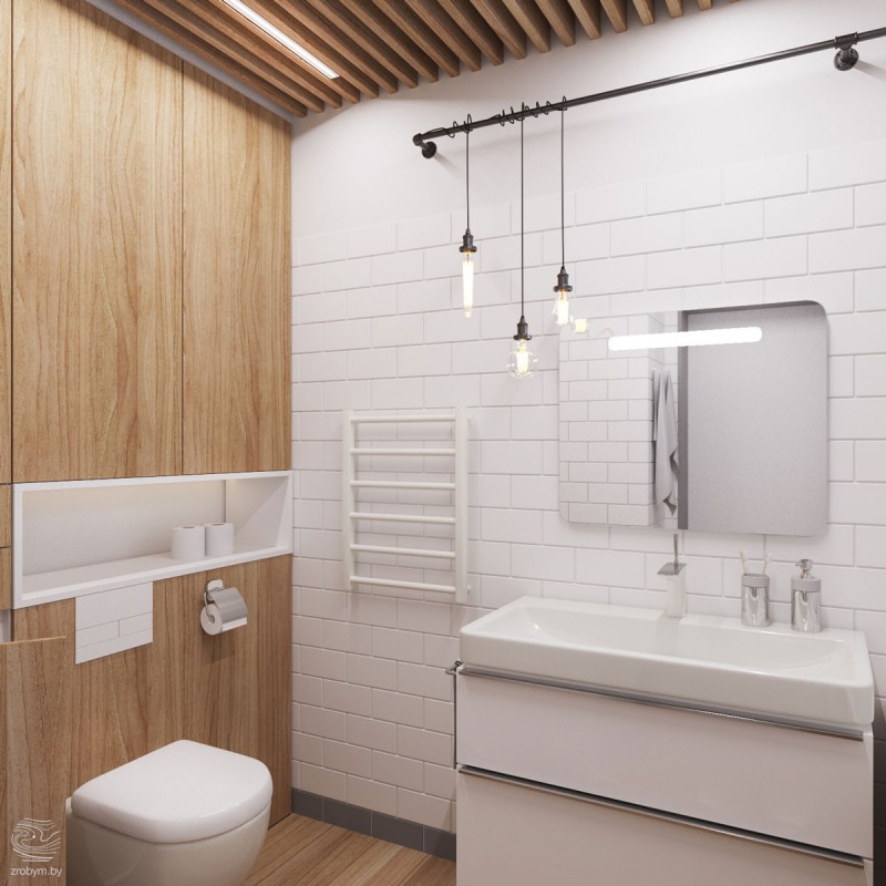 Небольшая квартира с открытой планировкой в серо-желтых тонах Небольшая квартира с открытой планировкой в серо-желтых тонах