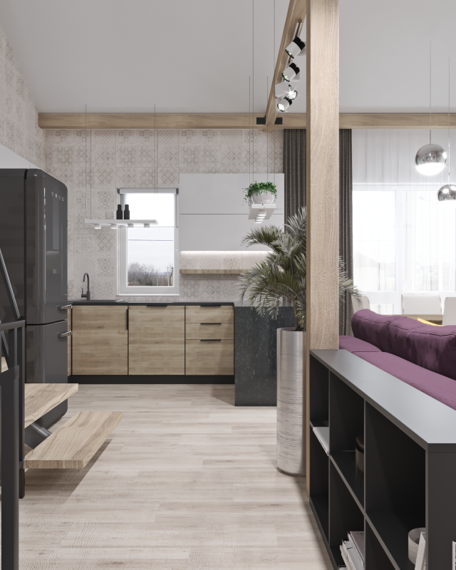 Проект кухни-гостиной в загородном доме Проект кухни-гостиной в загородном доме