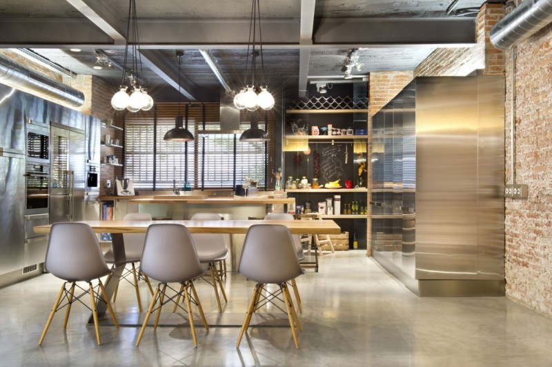 Живая зелень в интерьере лофта Живая зелень в интерьере лофта