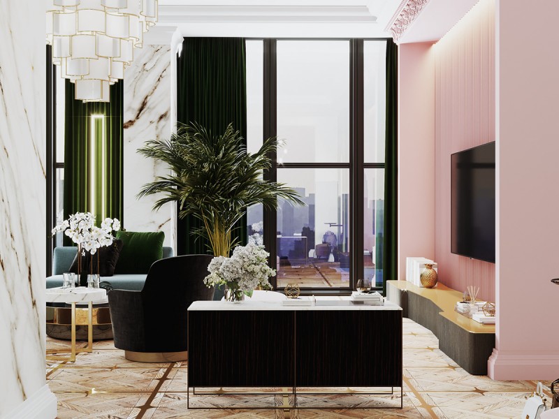 Люкс отеля в стиле "арт-деко"