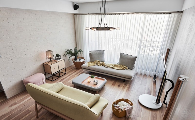 Оформление апартаментов в светлых тонах с добавлением пастельных оттенков