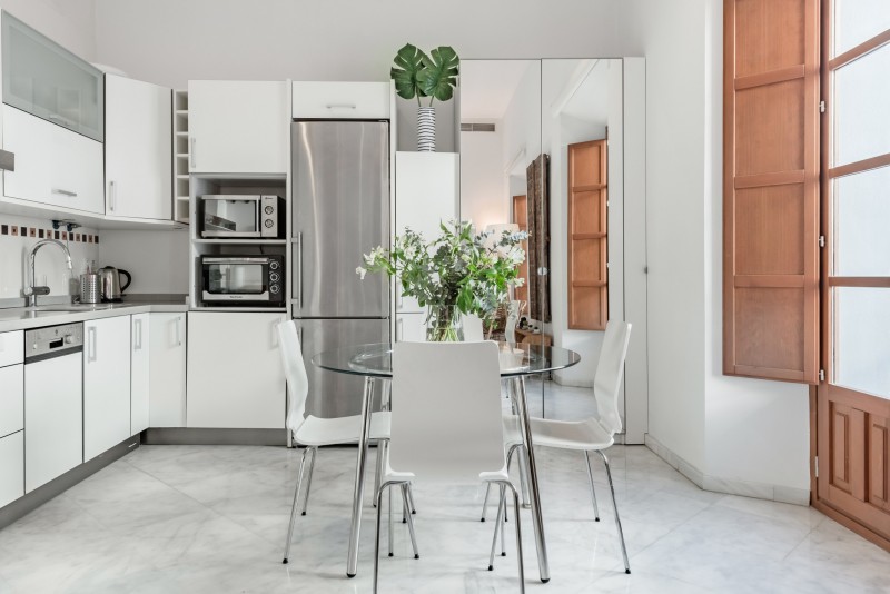 Светлые, изысканные апартаменты с террасой на крыше