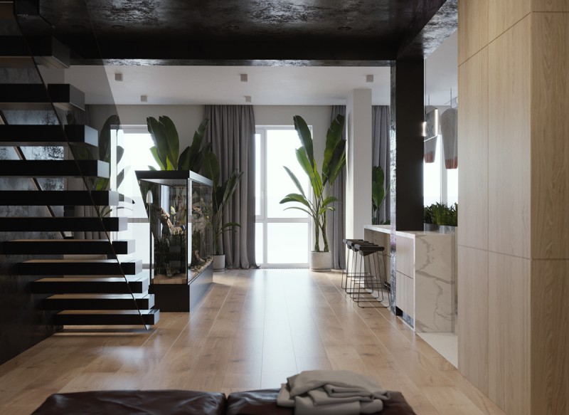 Живая зелень в интерьере