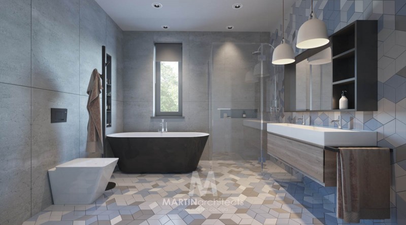 Апартаменты, оформленные в успокаивающей цветовой палитре