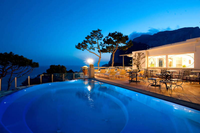 Интерьер отеля Casa Morgano на Капри