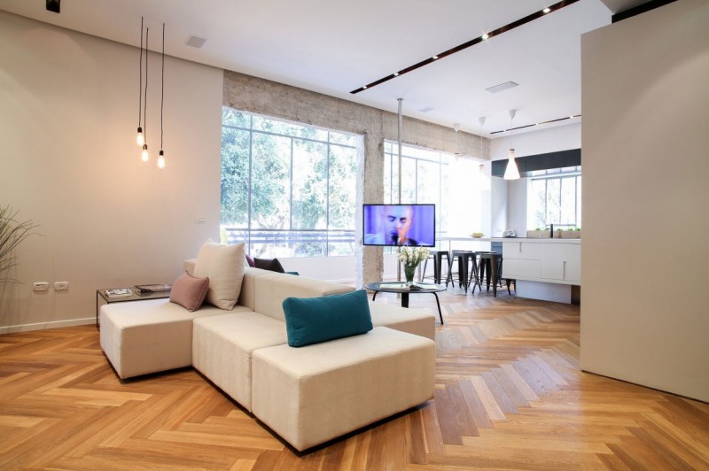 Минималистский интерьер квартиры в Тель-Авиве Минималистский интерьер квартиры в Тель-Авиве