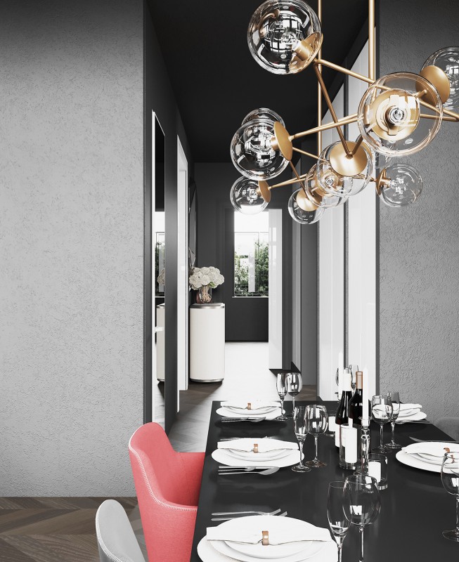 Оформление интерьера в черном цвете Оформление интерьера в черном цвете