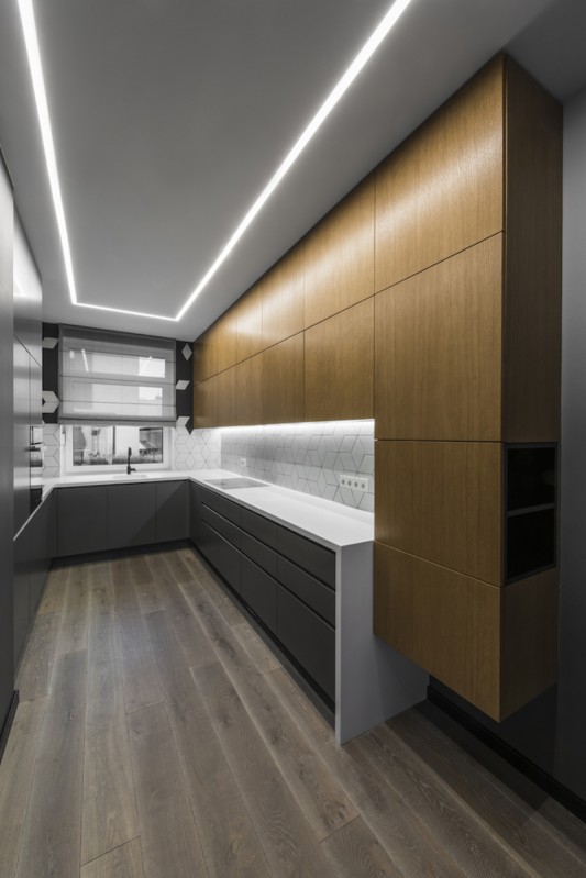 Стильные двухэтажные апартаменты с современным скандинавским шармом