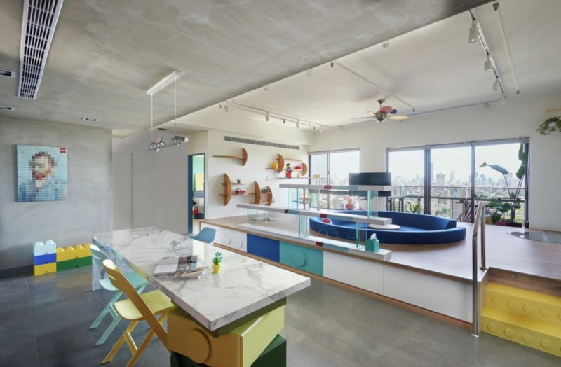 Тема интерьера квартиры в стиле LEGO