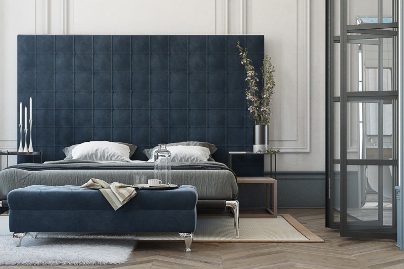 Эстетика модернизма: интерьер элегантной спальни