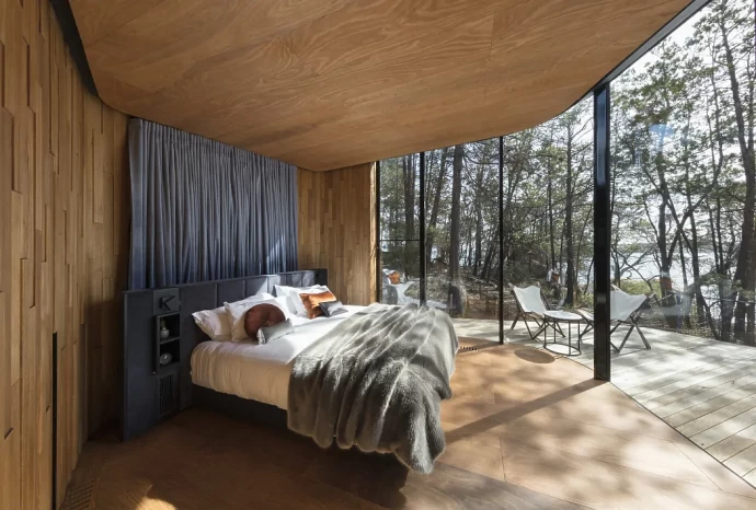 Отель Freycinet Lodge, расположенный в Национальном парке Фрейсине, Австралия Отель Freycinet Lodge, расположенный в Национальном парке Фрейсине, Австралия