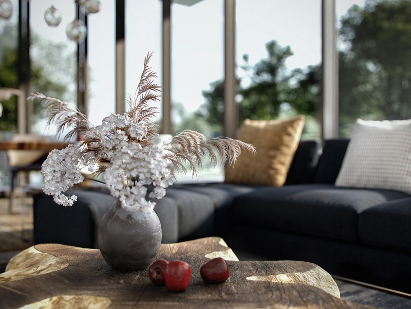 Проект уютной гостиной