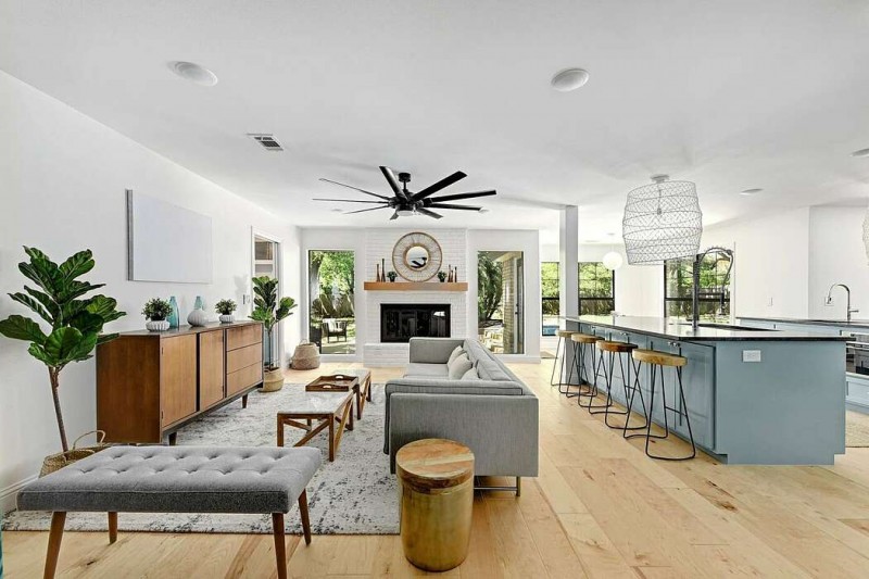 Резиденция середины ХХ века в Остине, штат Техас