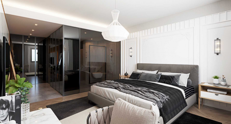 Светлая квартира с яркими акцентами Светлая квартира с яркими акцентами