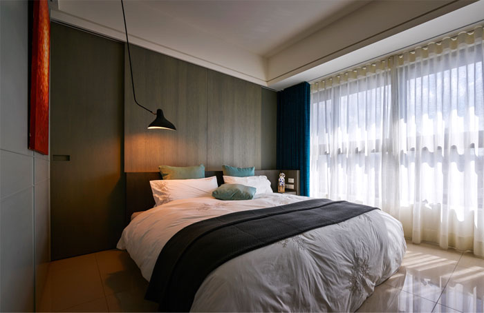 Азиатская простота оформления, чистые и простые линии в интерьере тайваньской квартиры