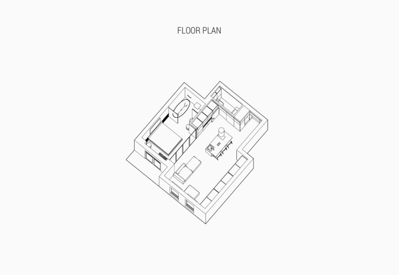 Иньтерьер апартаментов в нейтральных тонах