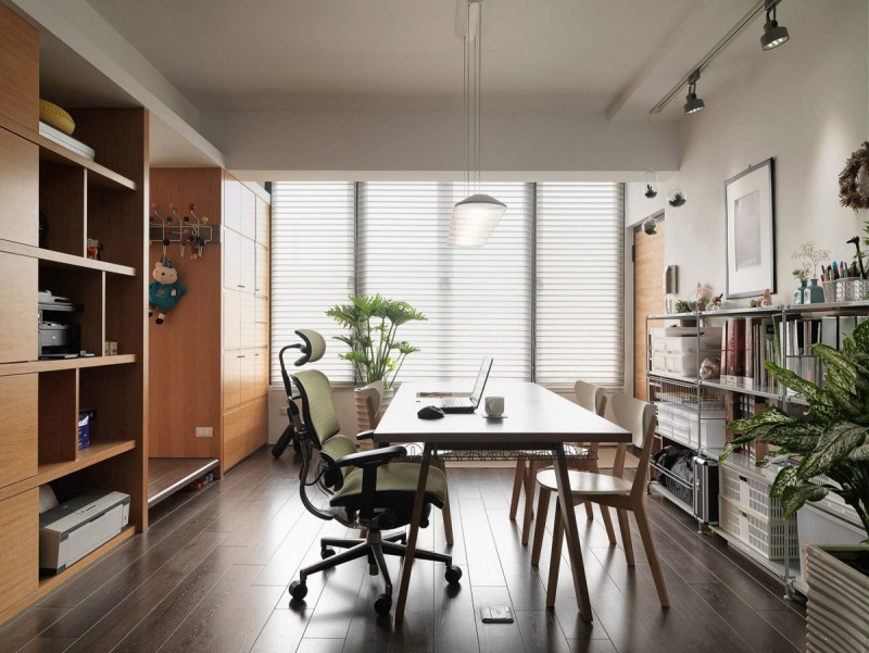 Интерьер уютной семейной квартиры в Тайбэй