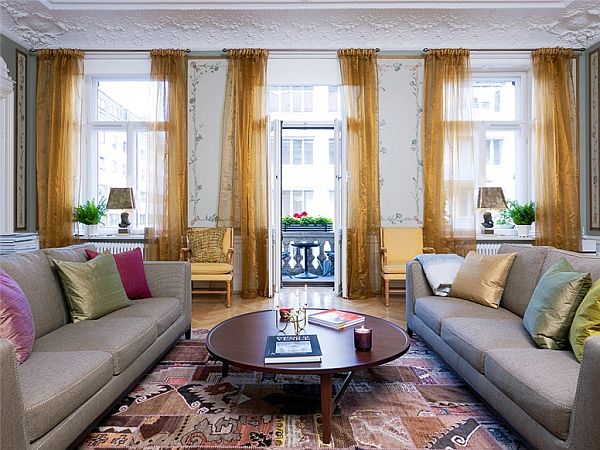 Квартира в классическом стиле и с оригинальными элементами декора в Швеции