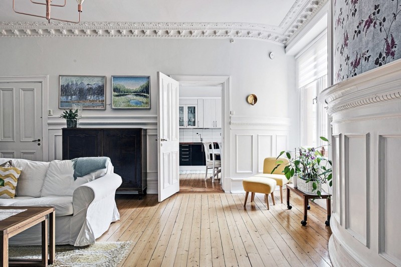 Апартаментыы в скандинавском стиле в Гётеборге, Швеция