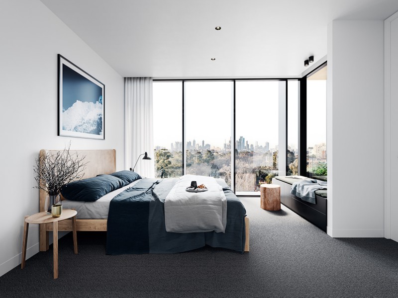 Интерьер квартиры в отреставрированном старинном здании в Мельбурне