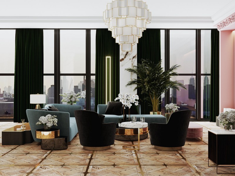 Люкс отеля в стиле "арт-деко"