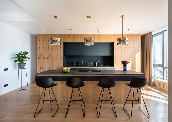 Минималистичный интерьер квартиры для семьи с маленькой дочкой