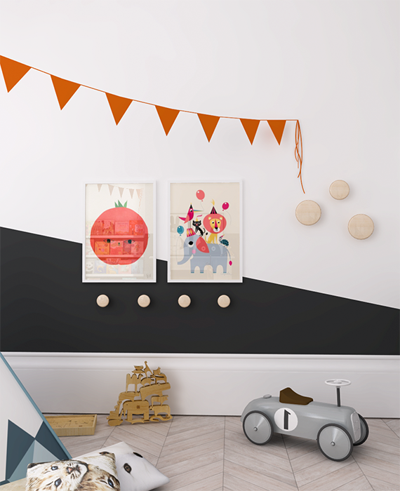 Проект детской комнаты в стиле "эклектика"