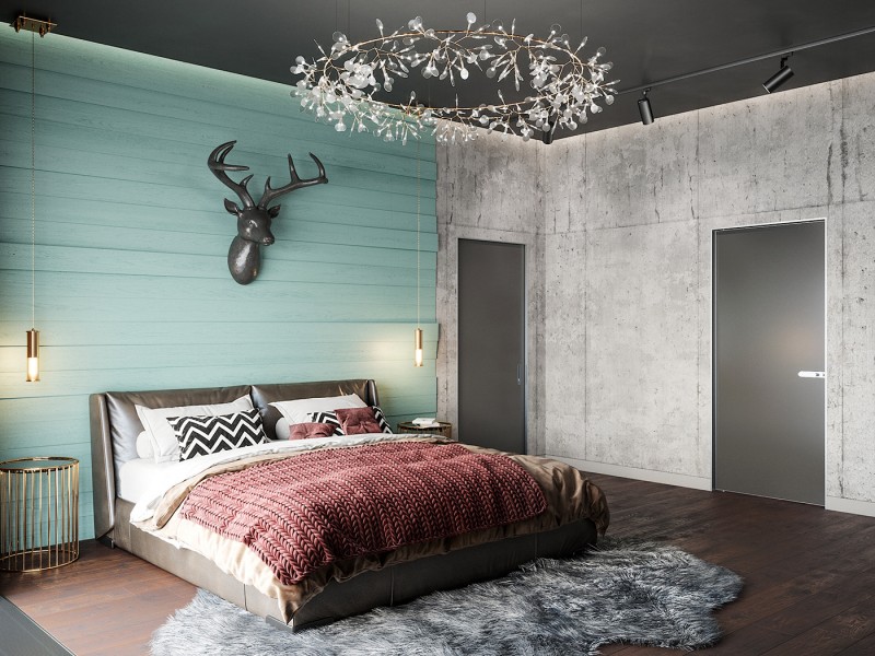 Проект спальни в австрийском шале
