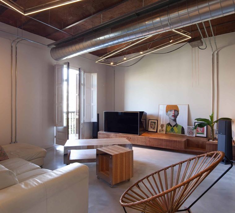 Светлая квартира в индустриальном стиле Светлая квартира в индустриальном стиле