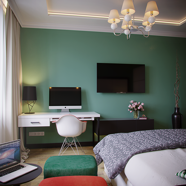 Интерьер квартиры площадью 78 кв.м.