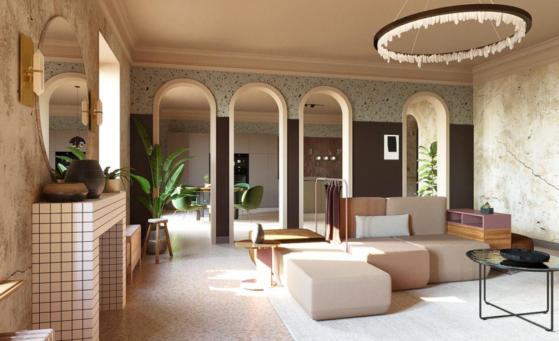 Проект апартаментов с анфиладой