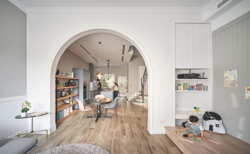 Сочетание классики и элементов индустриального стиля в тайваньской квартире