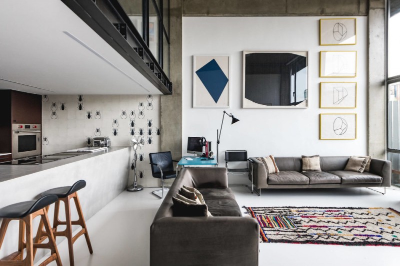 Дизайн лондонского промышленного лофта