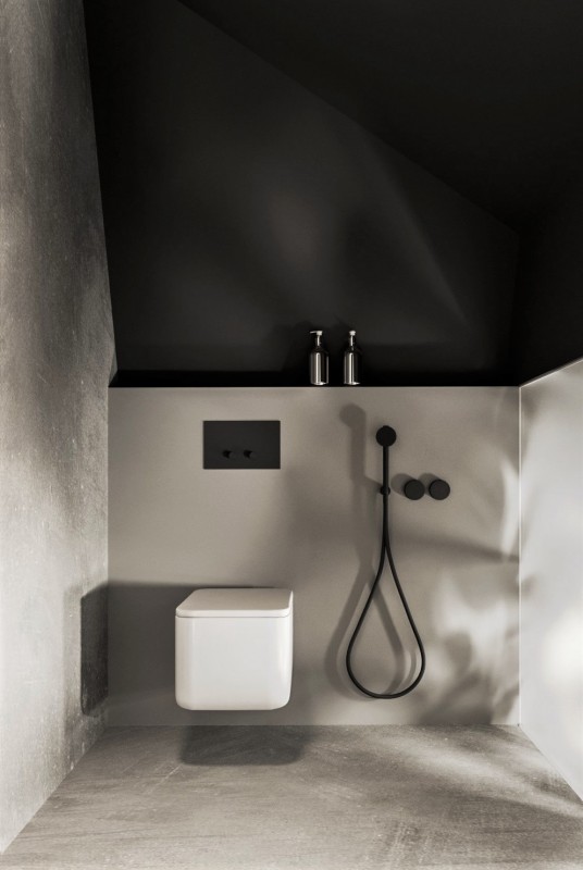 Контрастный дизайн интерьера