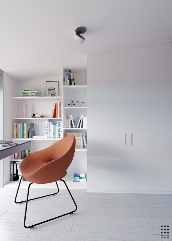 Проект дома, оформленного в спокойных тонах