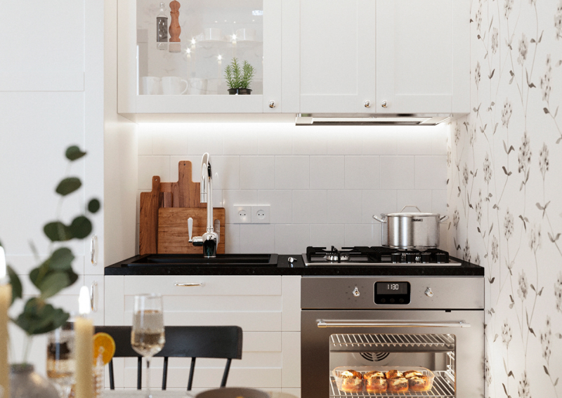 Интерьер небольшого двухэтажного дома