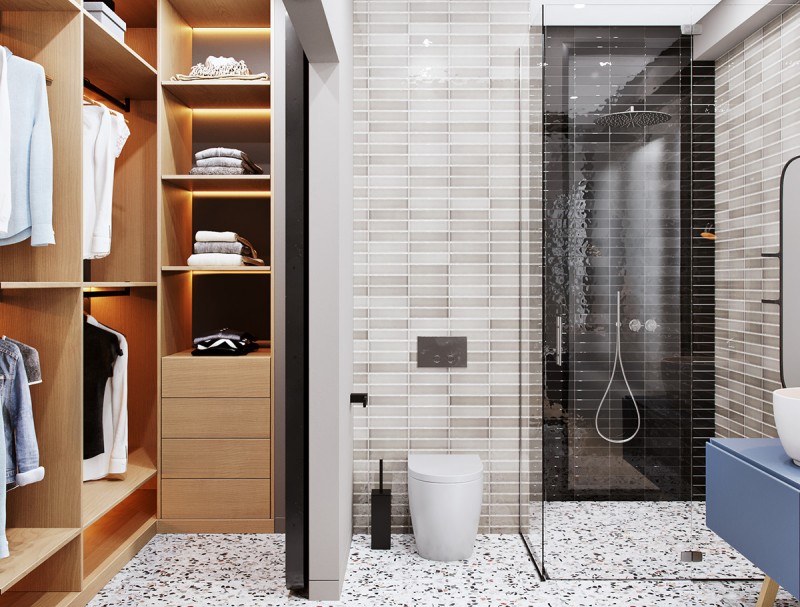 Строгий и роскошный интерьер двухуровневой квартиры Строгий и роскошный интерьер двухуровневой квартиры