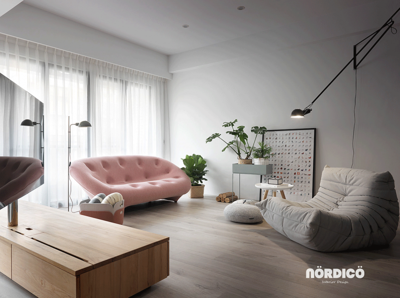 Светлая просторная квартира в Тайбэе, Китай Светлая просторная квартира в Тайбэе, Китай