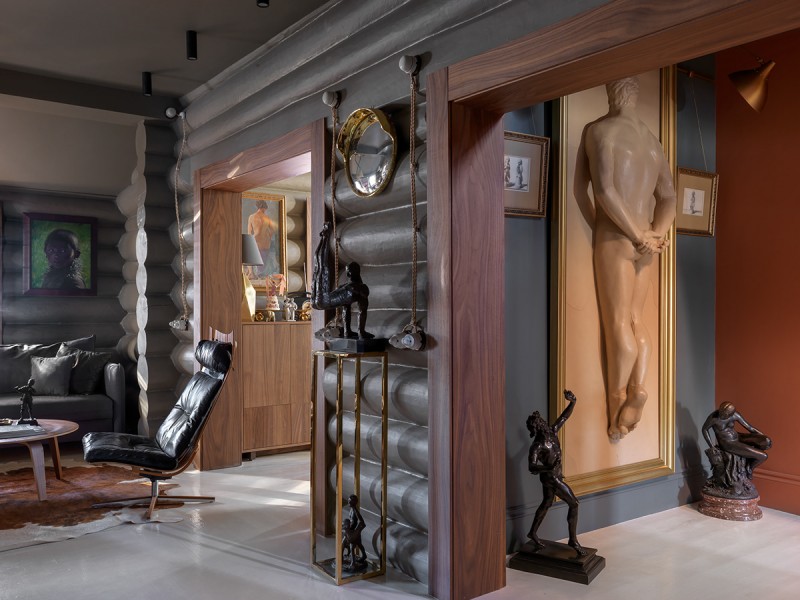 Экстравагантное оформление загородного дома