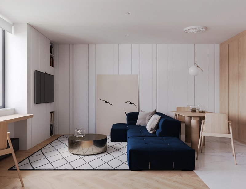 Квартира-студия в стиле "минимализм" Квартира-студия в стиле "минимализм"