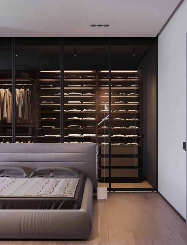 Квартира в серо-розовых тонах