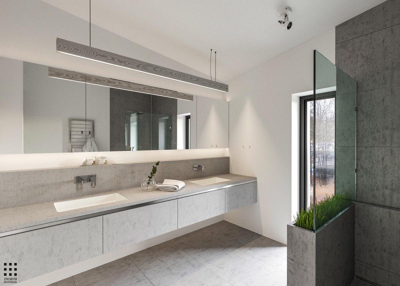 Проект дома, оформленного в спокойных тонах