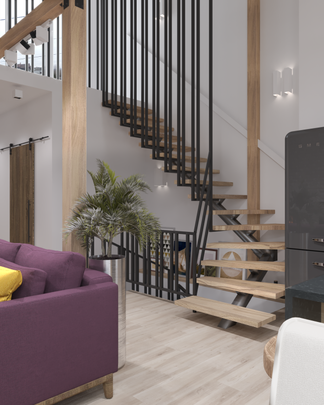 Проект кухни-гостиной в загородном доме Проект кухни-гостиной в загородном доме