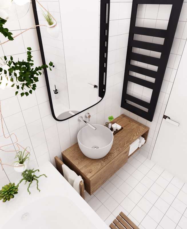 Стильная квартира в черно-белых тонах